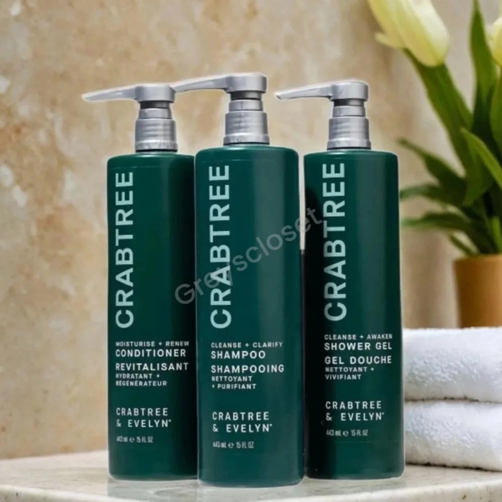 LAST SET❗️CRABTREE & EVELYN CONDITIONER, SHAMPOO & SHOWER GEL SET - 15 fl.oz